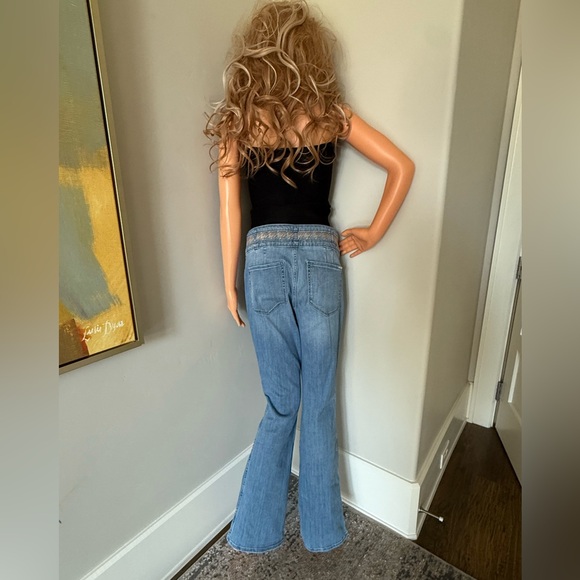 NEW WHBM Stylish Blue Denim Jeans With A Unique Design! - Picture 4 of 12